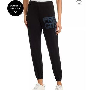 Free City Supershop Moonshadow Cotton black Sweatpants Large unisex